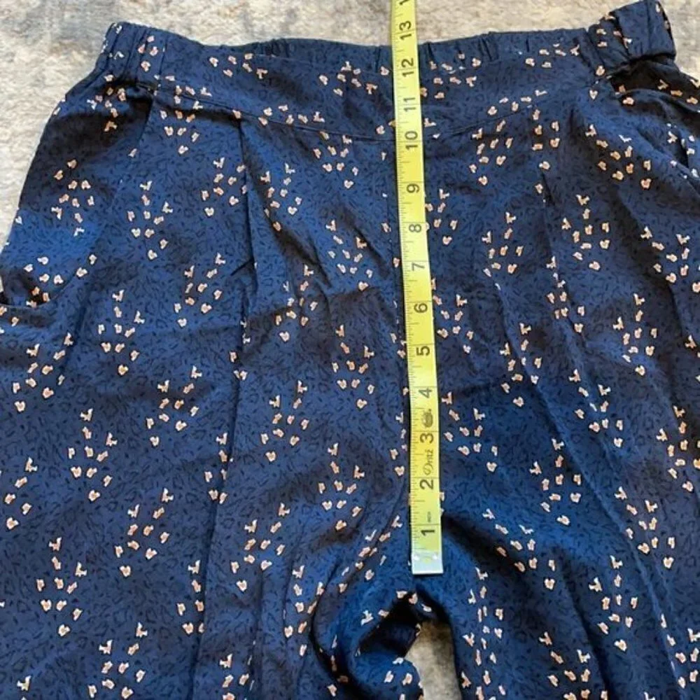NWT See U Soon Anthropologie Blue Slim Ankle Trouser Pants Office Career Sz 4